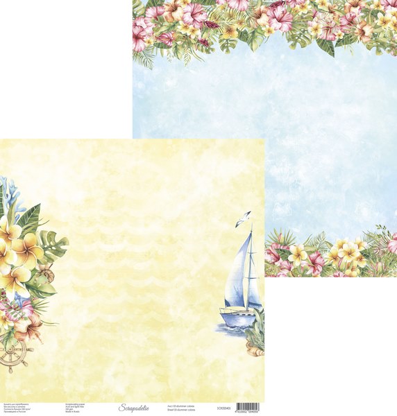 Лист 3 коллекция Summer colors от Scrapodelie Лист 3 коллекция Summer colors от Scrapodelie