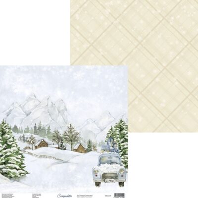 Лист 2 коллекция Snowy flowers от Scrapodelie